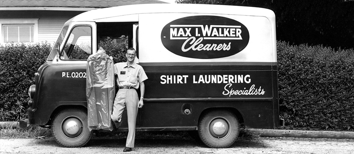max i walker dry cleaning and laundering delivery truck