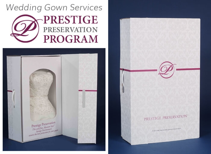 a wedding gown preservation box