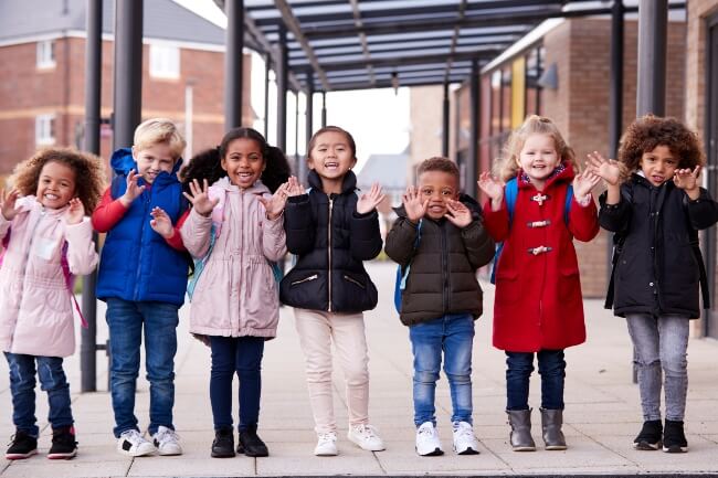 Kids Wearing Coats